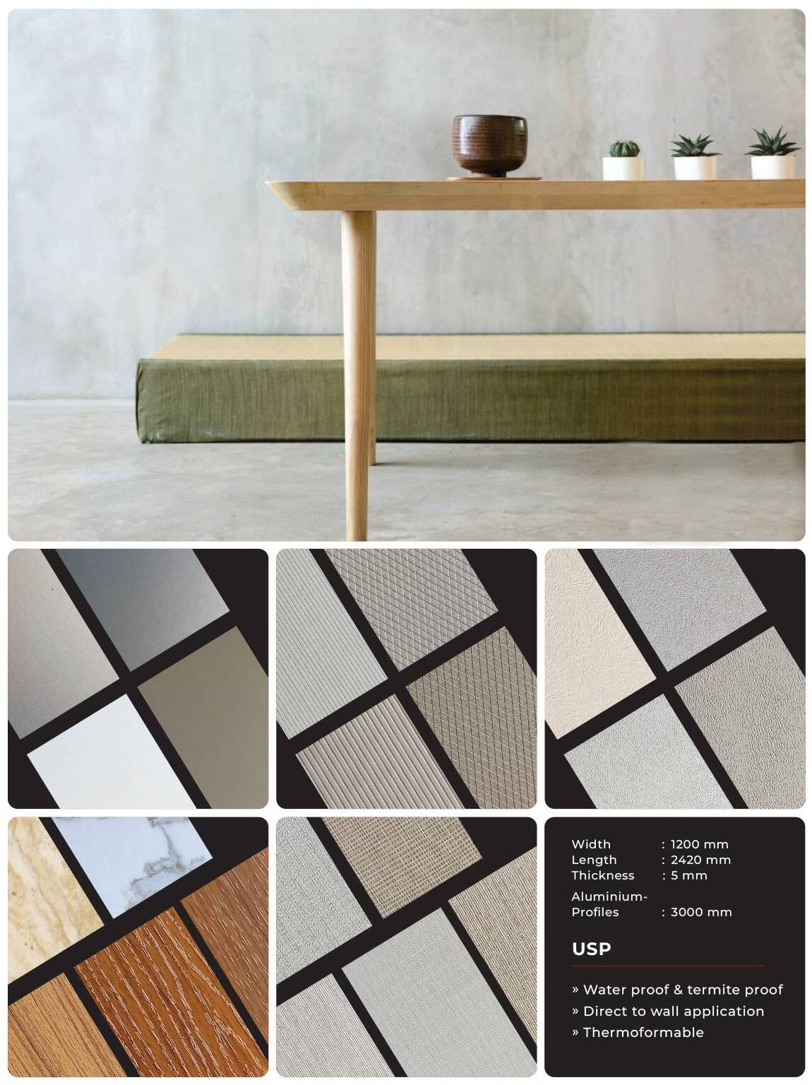 Muro Panels — Waterproof & Thermoformable