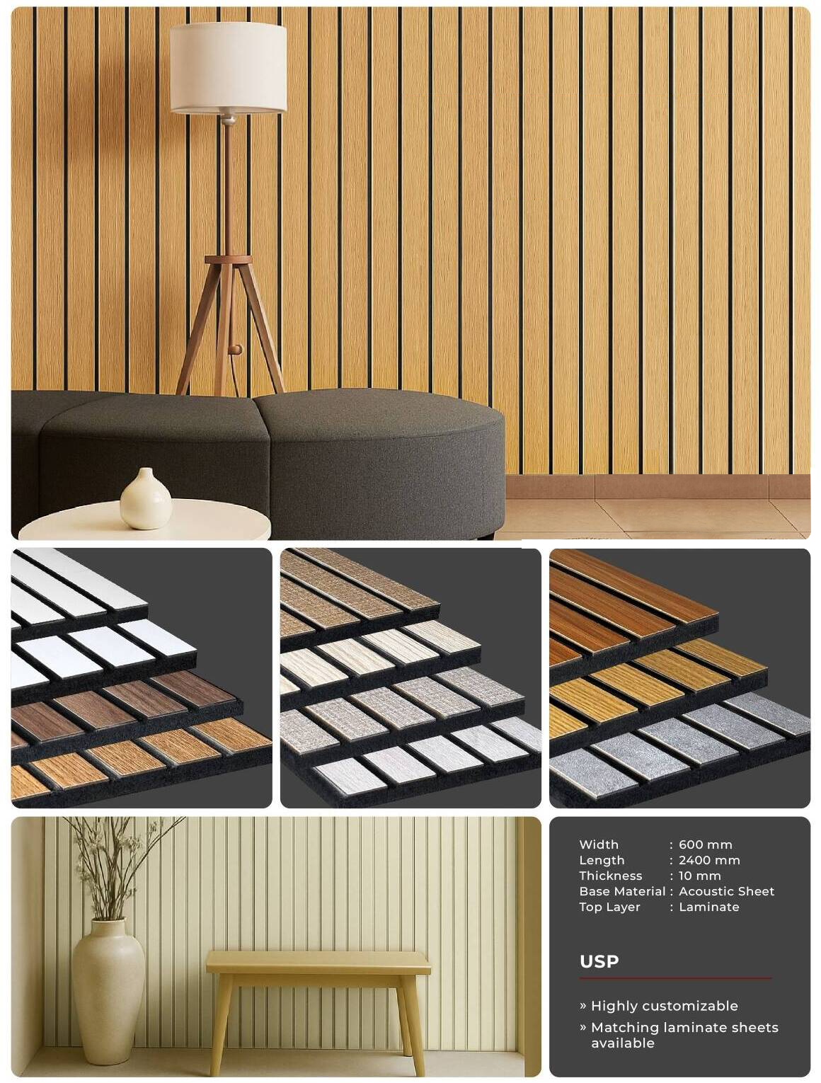 Echolam — Acoustic Sheet with Matching Laminate